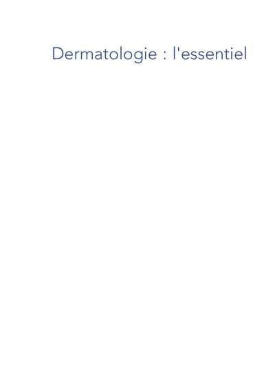 Dermatologie+l'essentiel+2023