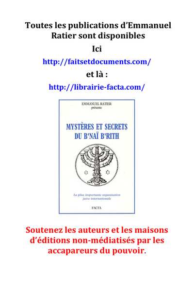 Mystères et secrets du B'nai B'rith