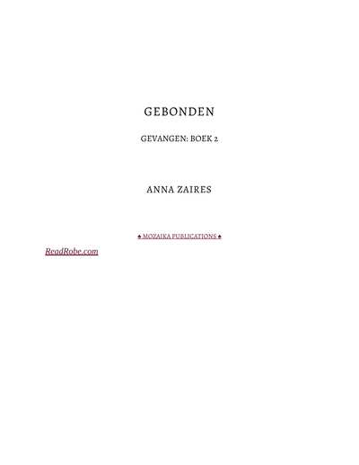 Gebonden: Gevangen: Boek 2