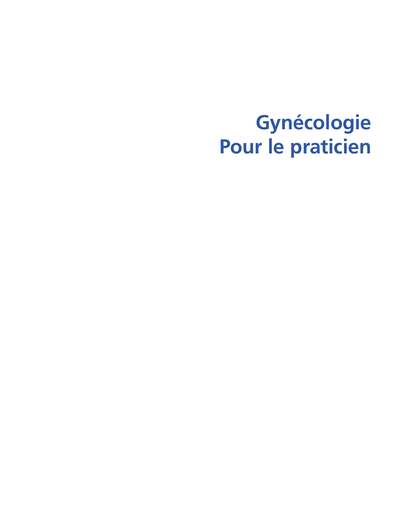 Gynécologie pour le praticien_ 9e édition