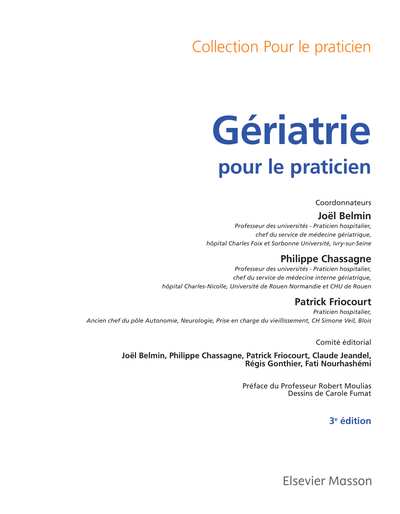 Gériatrie pour le praticien 3e édition complet