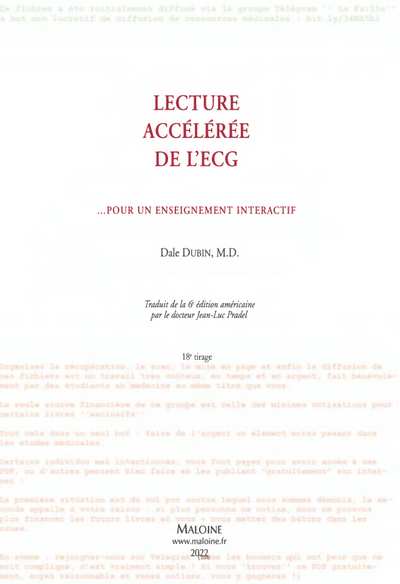 Lecture accélérée de l'ECG (6ème édition) (Mise à jour 2022)(1)'ECG (6ème édition) (Mise à jour 2022)(1)'ECG (6ème édition) (Mise à jour 2022)(1)