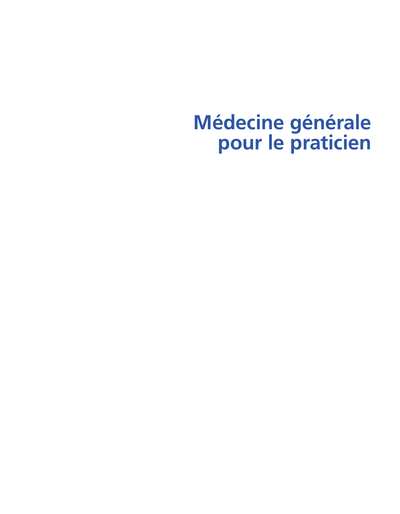 Médecine Générale pour le Praticien