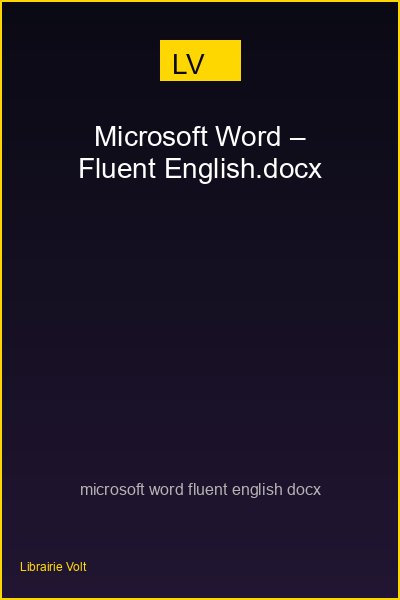 Microsoft Word - Fluent English.docx